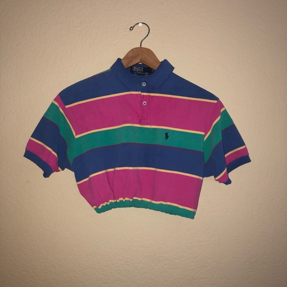 crop top polo ralph lauren shirt